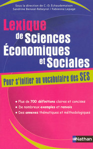 LEXIQUE DE SCIENCES ECONOMIQUE