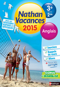 Cahier de vacances 2015 Anglais de la 3e vers la 2de