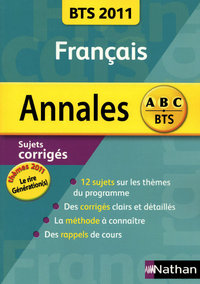 ANNALES BTS 2011 FRANCAIS