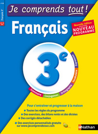 Je comprends tout - Monomatière - Français - 3ème