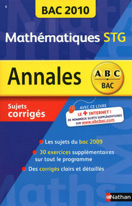 ANNAL BAC 2010 MATHS STG CORRI