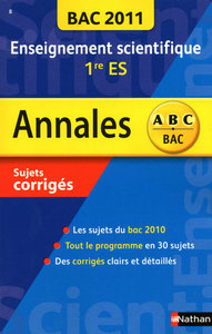 ANNALES BAC 2011 ENS. SC 1E ES