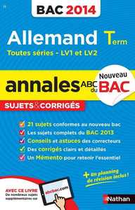ANNALES ABC DU BAC 2014 ALLEMAND TERM TOUTES SERIES LV1 ET LV2 - CORRIGES N13