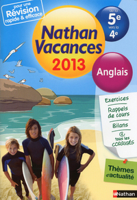 CAHIER DE VACANCES 2013 ANGLAIS 5E/4E