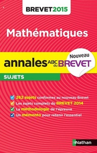 ANNALES BREVET 2015 MATHS SUJETS