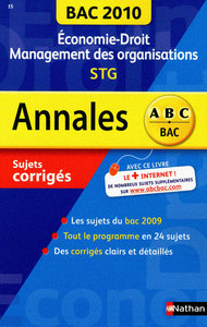 ANNAL BAC 2010 ECO DROIT STG