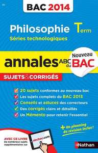 ANNALES BAC 2014 PHILO STMG STI SMS COR N20
