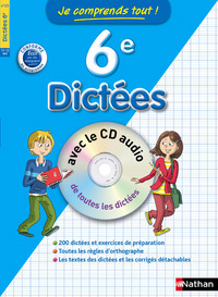 Je comprends tout Dictées 6e avec CD