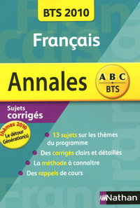 ANNALES BTS 2010 FRANCAIS