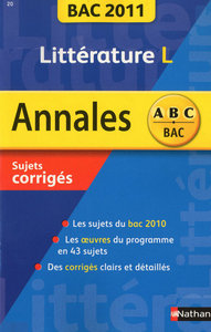 ANNALES BAC 2011 LITTERATURE L