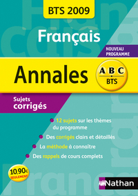 ANNAL 09 BTS SUJ COR FRANCAIS