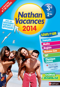 CAHIER DE VACANCES 2014 TOUT EN UN DE LA 3E VERS LA 2DE - NATHAN VACANCES