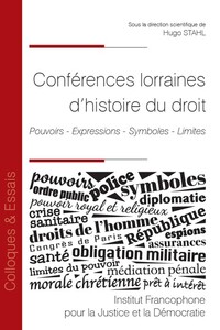 Conférences lorraines d’histoire du droit