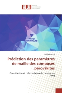 Prediction des parametres de maille des composes perovskites