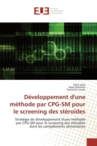 Developpement d'une methode par CPG-SM pour le screening des steroïdes