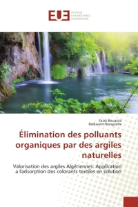 Elimination des polluants organiques par des argiles naturelles