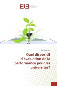 Quel dispositif d'évaluation de la performance pour les universités?