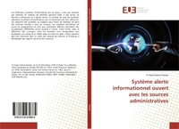 Système alerte informationnel ouvert avec les sources administratives