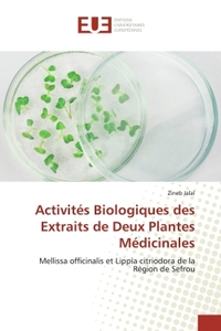 Activités Biologiques des Extraits de Deux Plantes Médicinales