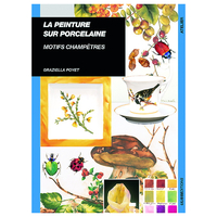 Peinture sur porcelaine : motifs champêtres