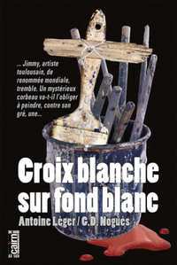 Croix blanche sur fond blanc