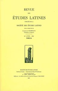 Revue des études latines 2006, 84 - varia