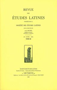 Revue des études latines 2004, 82 - varia