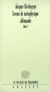 LECONS DE METAPHYSIQUE ALLEMANDE T01