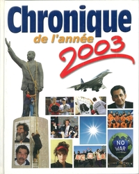 CHRONIQUE DE L'ANNEE 2003