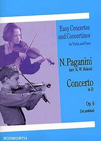 NICCOLO PAGANINI: VIOLIN CONCERTO IN D OP.6 (1ST POSITION)