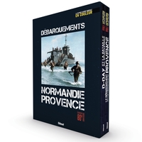 LA SECONDE GUERRE MONDIALE EN COULEUR - COFFRET DEBARQUEMENTS NORMANDIE ET PROVENCE