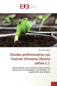Etudes prEliminaires sur l'extrait d'avoine (Avena sativa L.)