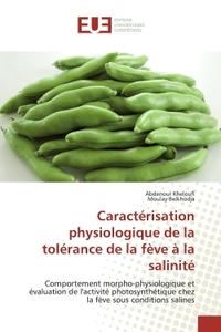 Caractérisation physiologique de la tolérance de la fève à la salinité