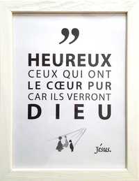 TABLEAUX DE LA PAROLE - HEUREUX CEUX QUI ONT LE COEUR PUR CAR ILS VERRONT DIEU
