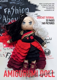 AMIGURUMI DOLL - CRUELLA INSPIRED CROCHET PATTERN