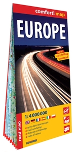 Europe 1/4.000.000 (carte grand format laminée) - Anglais