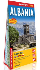 ALBANIE 1/280.000 (ANG) (CARTE GRAND FORMAT LAMINEE) - ANGLAIS