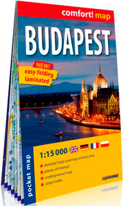 BUDAPEST 1/15000 (CARTE FORMAT DE POCHE LAMINEE)