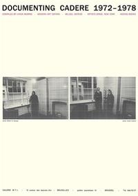 Documenting Cadere 1972-1978 /anglais