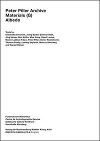 Peter Piller Archive, Materials (G) Albedo /anglais