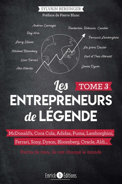 Les entrepreneurs de légende Tome 3 - McDonald's, Coca Cola, Adidas, Puma, Lamborghini, Ferrari, Sony, Dyson, Bloomberg, Orable, Aldi...