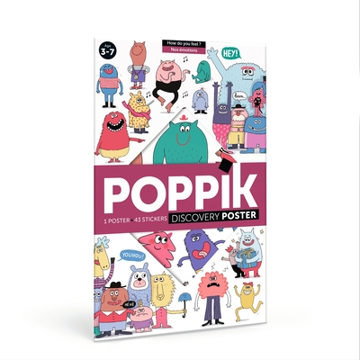 Poppik Nos émotions - 1 poster 68 x 100 cm + 58 stickers repositionnables