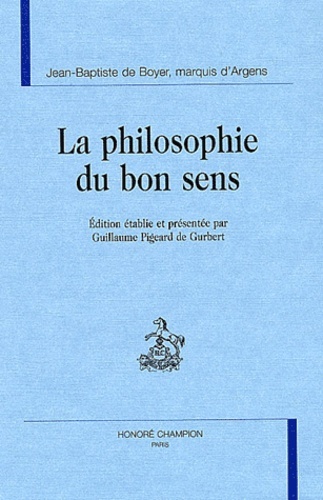 La philosophie du bon sens