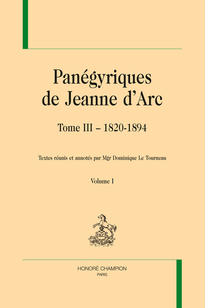 Panégyriques de Jeanne d’Arc T3 - 2 volumes