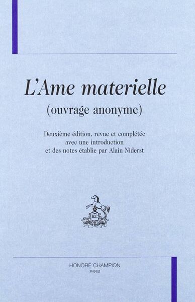 L'Ame materielle - ouvrage anonyme