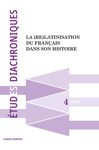 Revue Études diachroniques numéro 4 - 2026