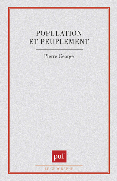 Population et peuplement