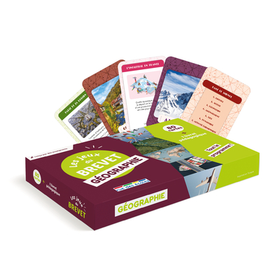 Les jeux du Brevet Géographie - 80 cartes + 1 livret pédagogique