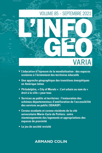 L'information géographique - n°3/2021 Varia