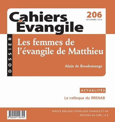 Cahiers Evangile-206 - Les femmes de l'évangile de Matthieu